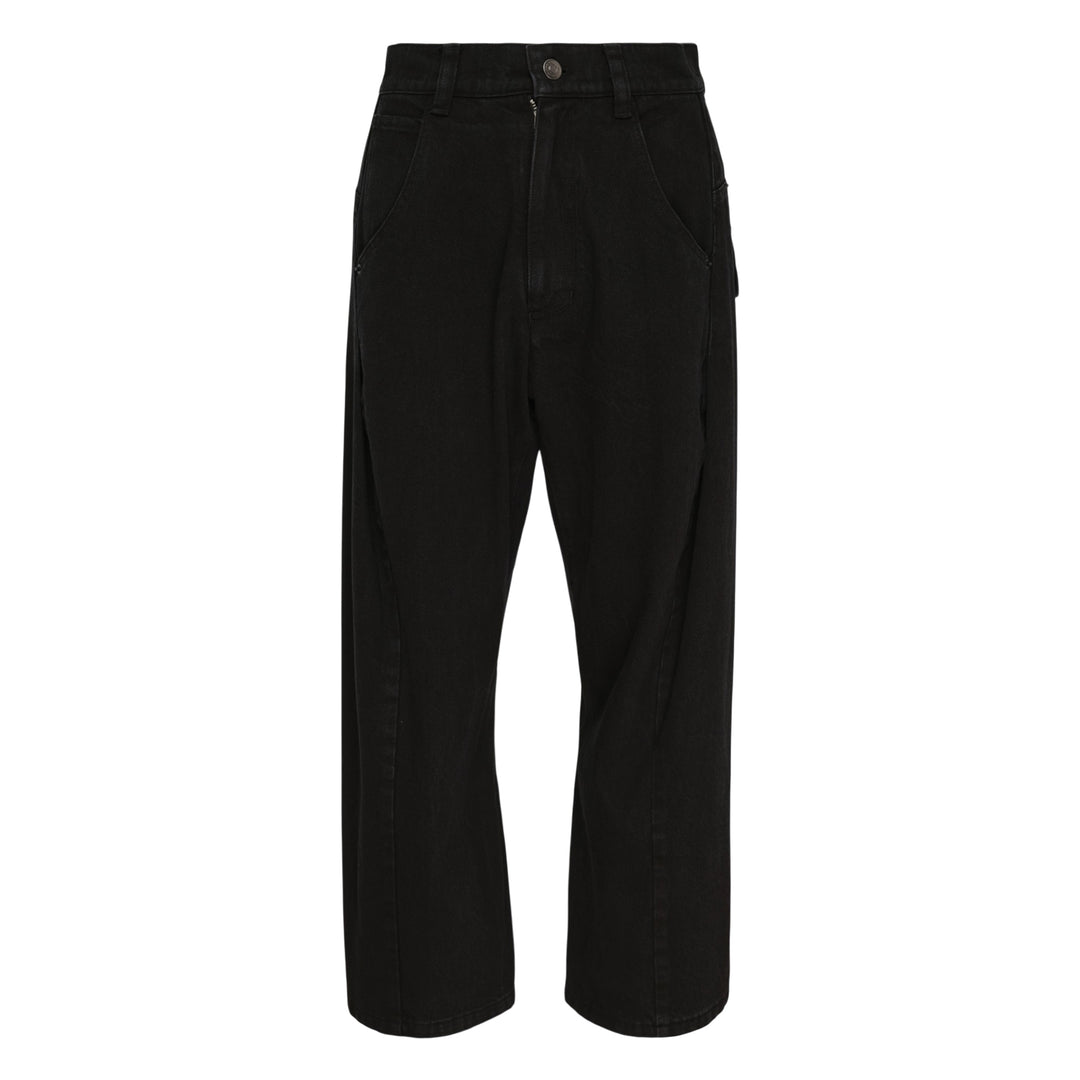 Denim Slash Ankle Pants