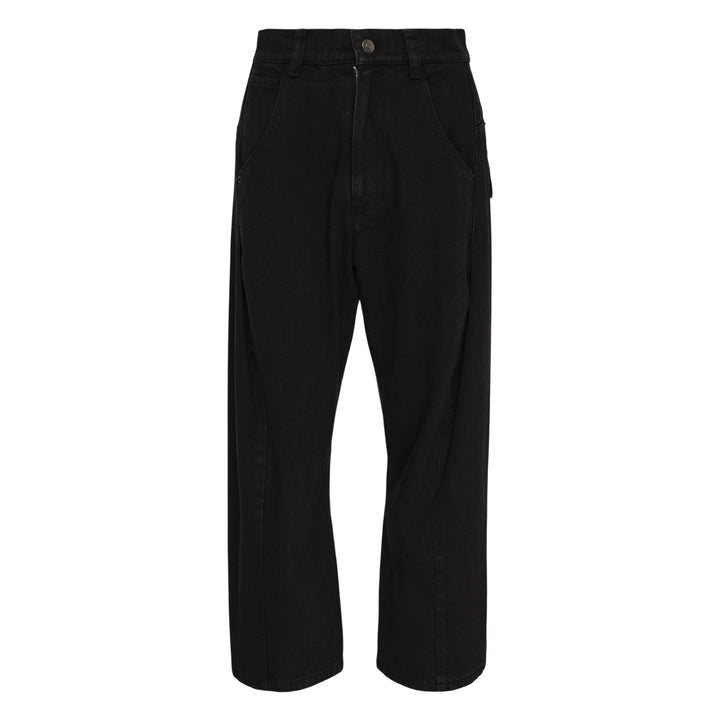 Denim Slash Ankle Pants