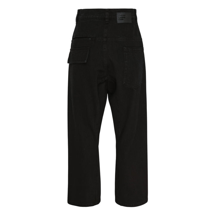 Denim Slash Ankle Pants