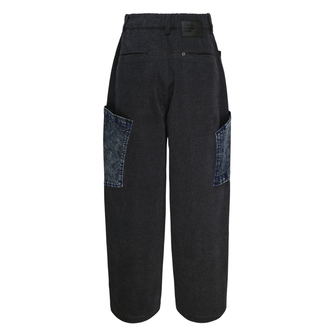 Denim Patch Brushed Jeans
