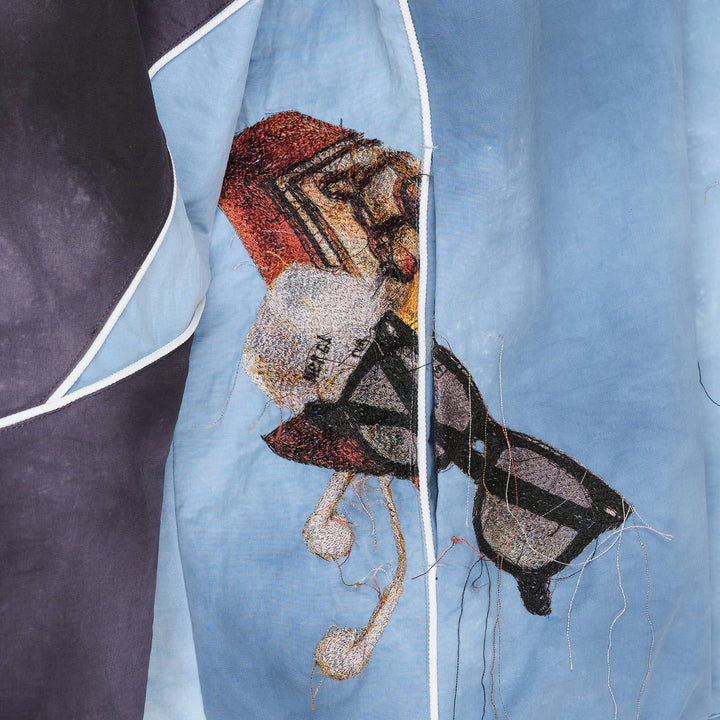 Trompe L'Oeil Embroidery Anorak