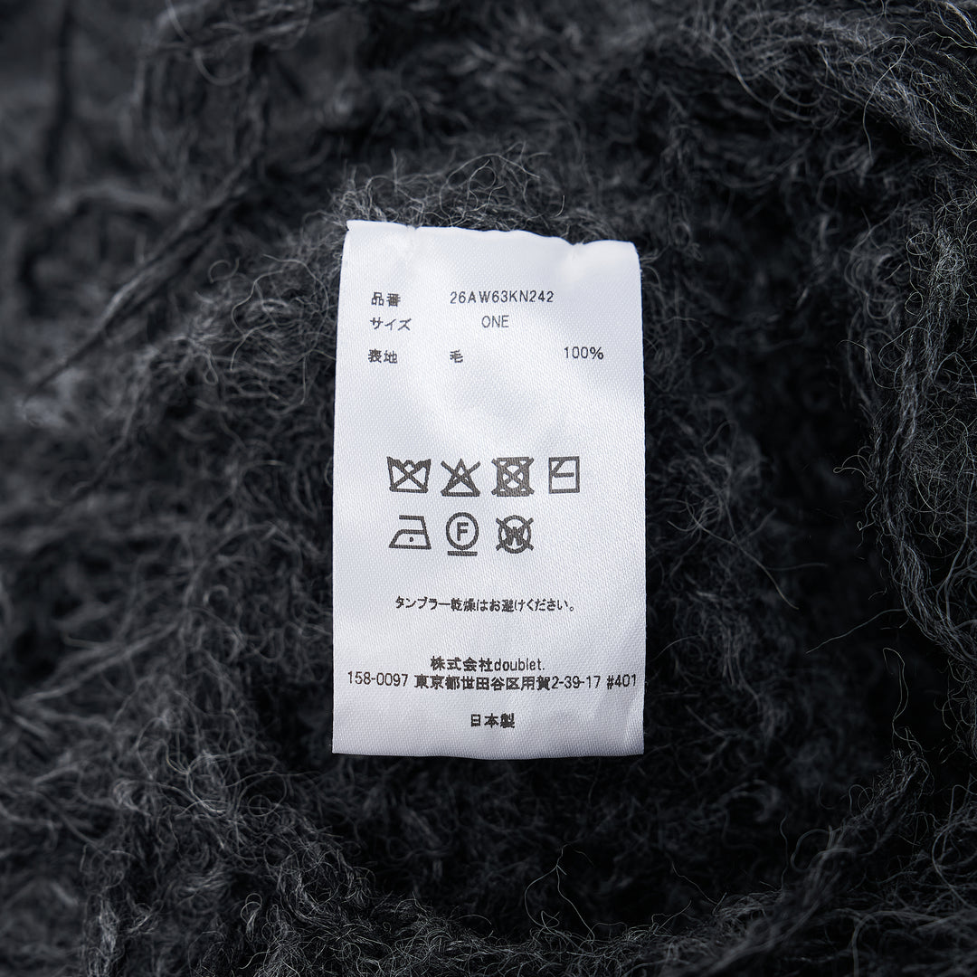 Smoke Fur Knit Scarf
