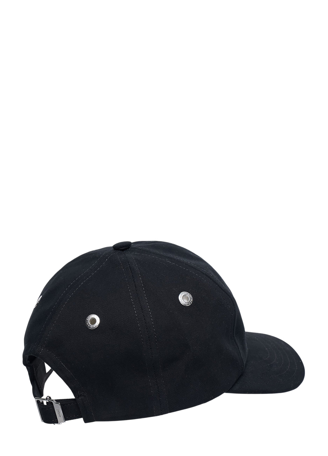 AMI Paris black cotton baseball cap with white Ami de Coeur heart-and-A embroidered logo on the front panel - view 2