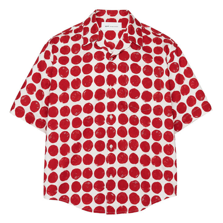 Polka Dot Boxy Short Sleeve Shirt