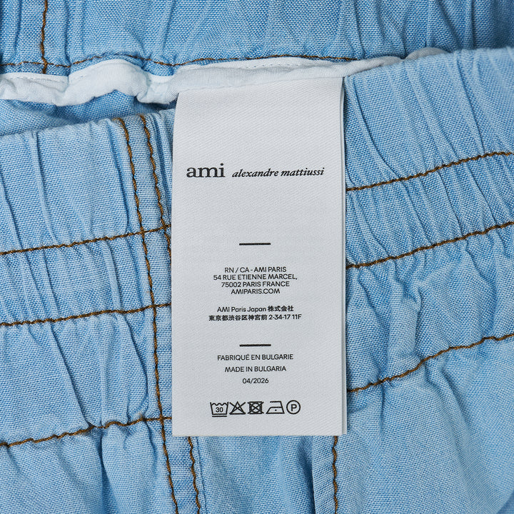 Elasticated Wide-Leg Bermuda Shorts