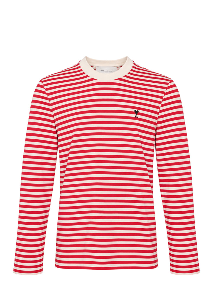 AMI Long Sleeve Striped Tee