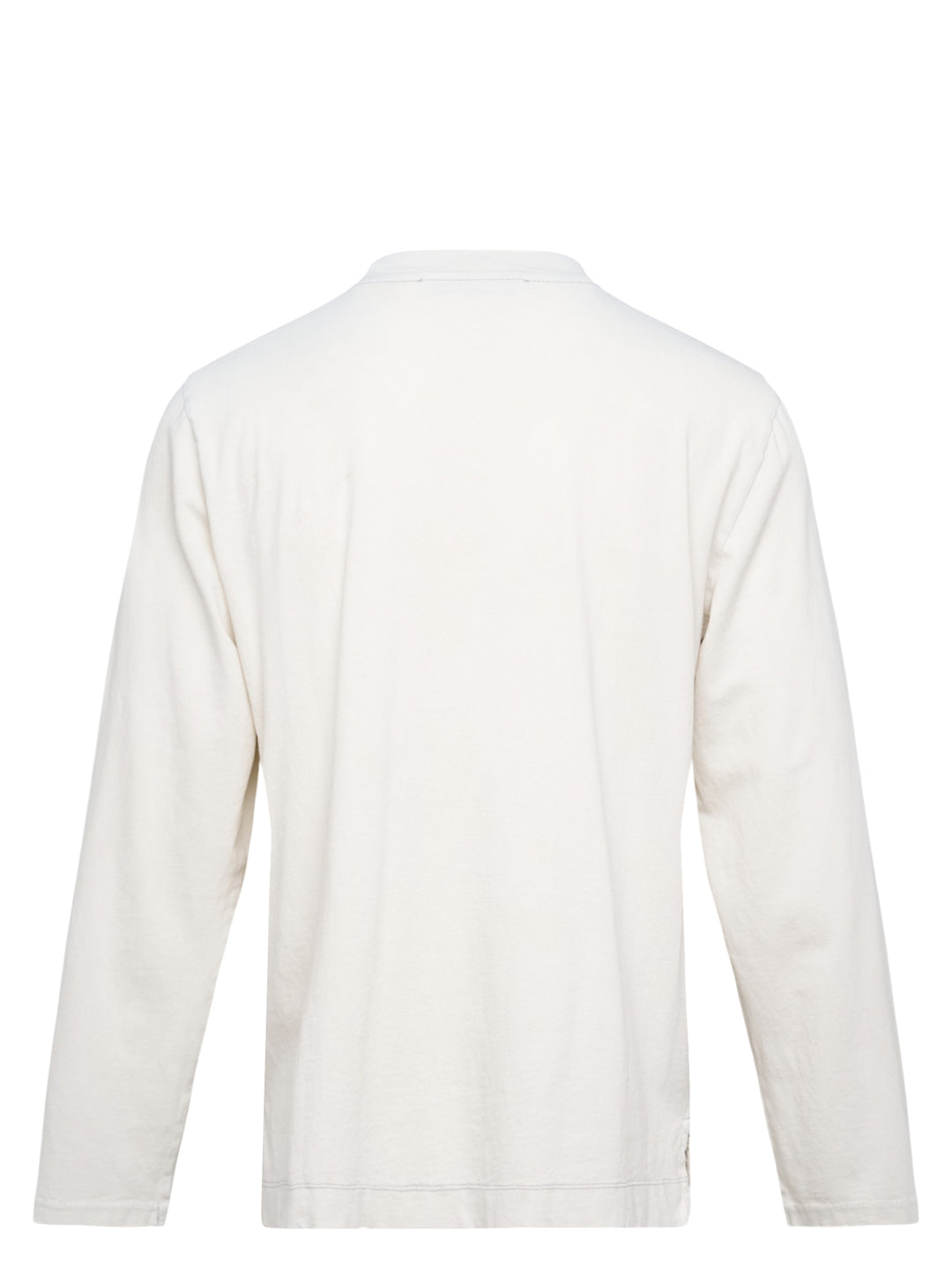 Our Legacy Box Long Sleeve Tee in ivory with a large stipple-illustrated skeletal winged horse graphic across the chest, relaxed box fit with crew neck - view 2