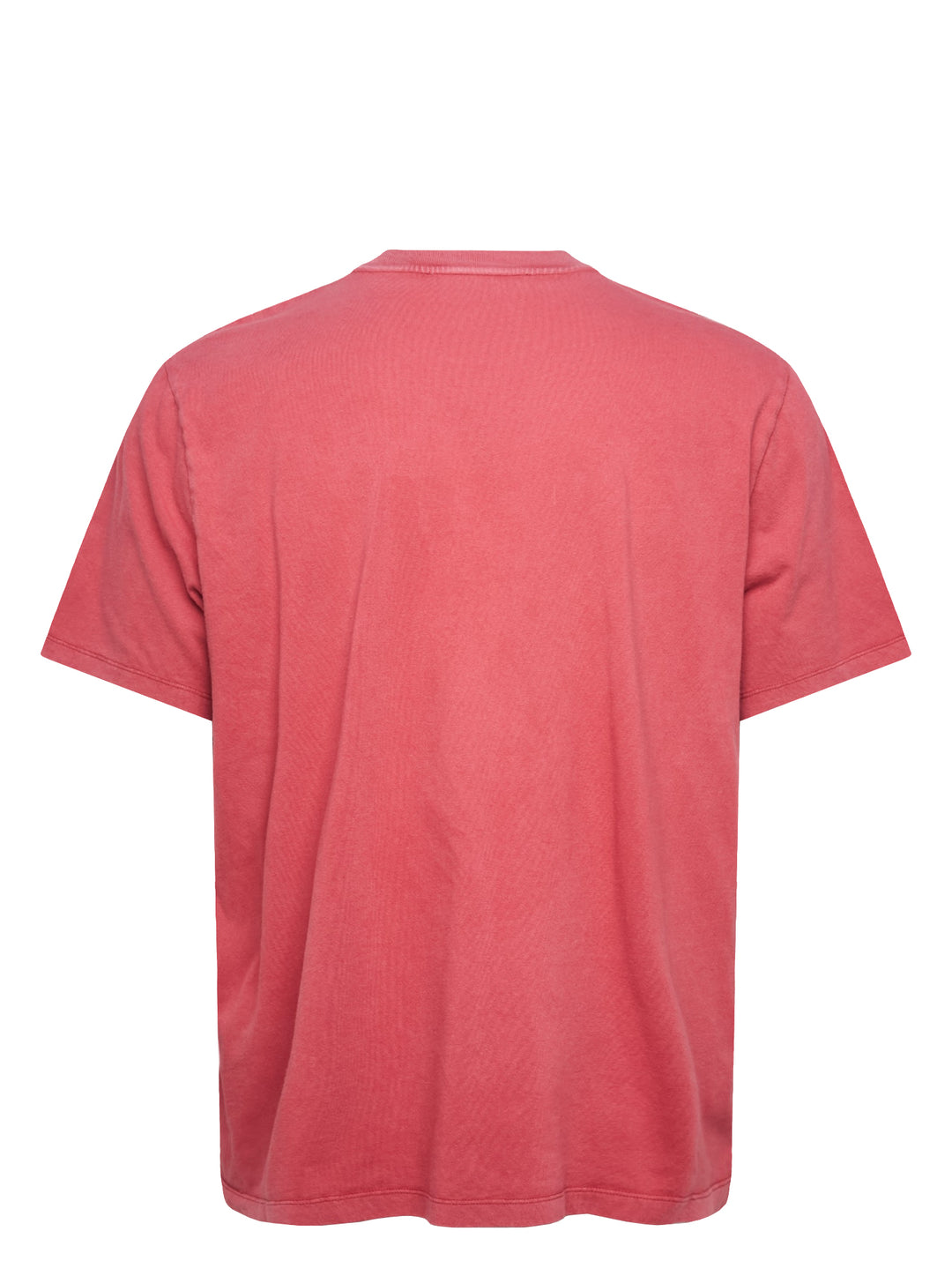 Our Legacy Box T-Shirt in pigment-dyed washed red, featuring a relaxed boxy fit, dropped shoulders, and a crew neckline with a woven brand label - view 2