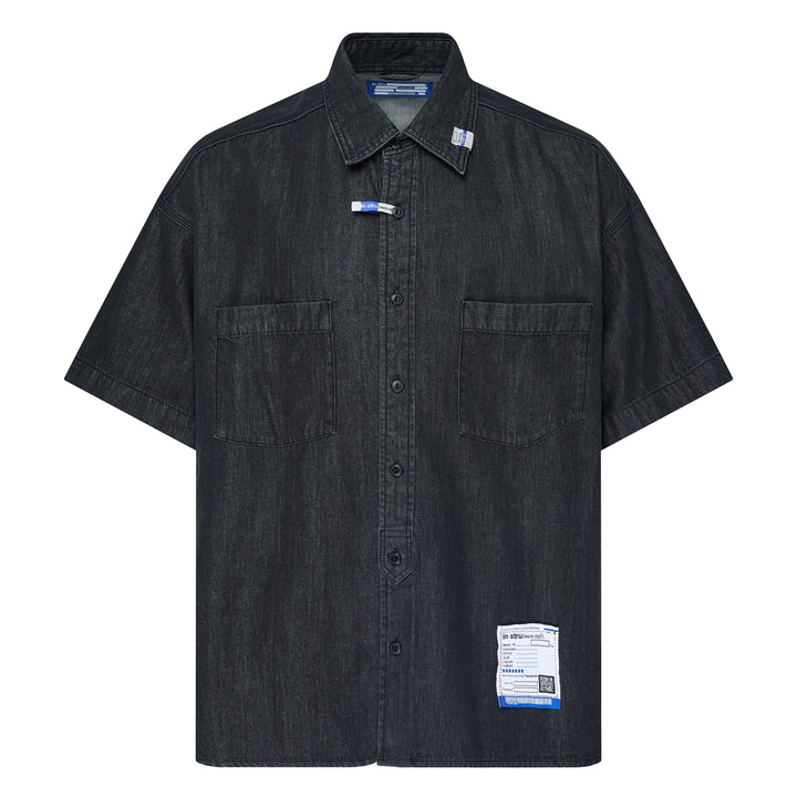 Cotton Tencel Denim Short Sleeve Work Shirt
