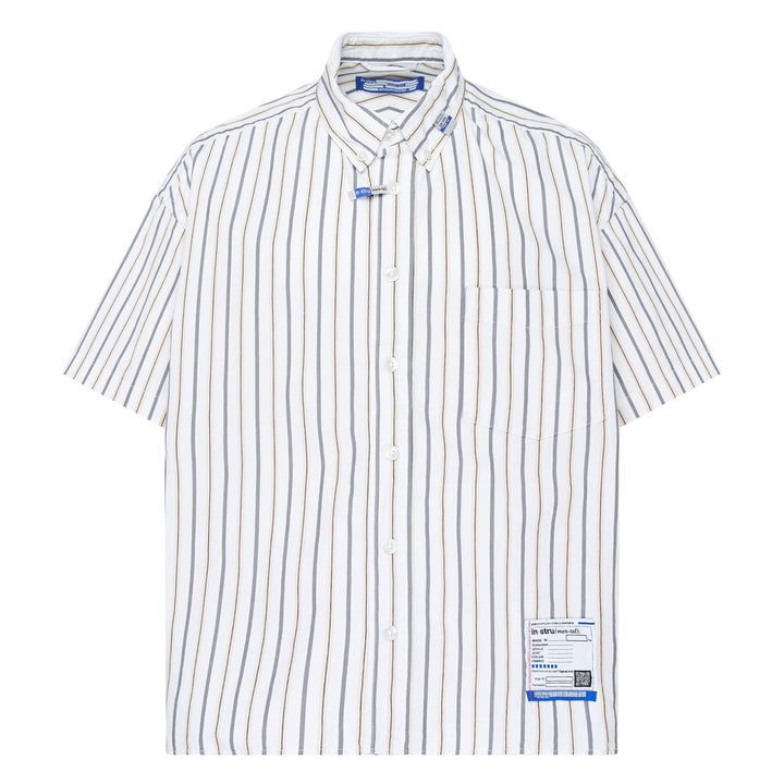 Cotton High Density Short Sleeve Stripe Shirt