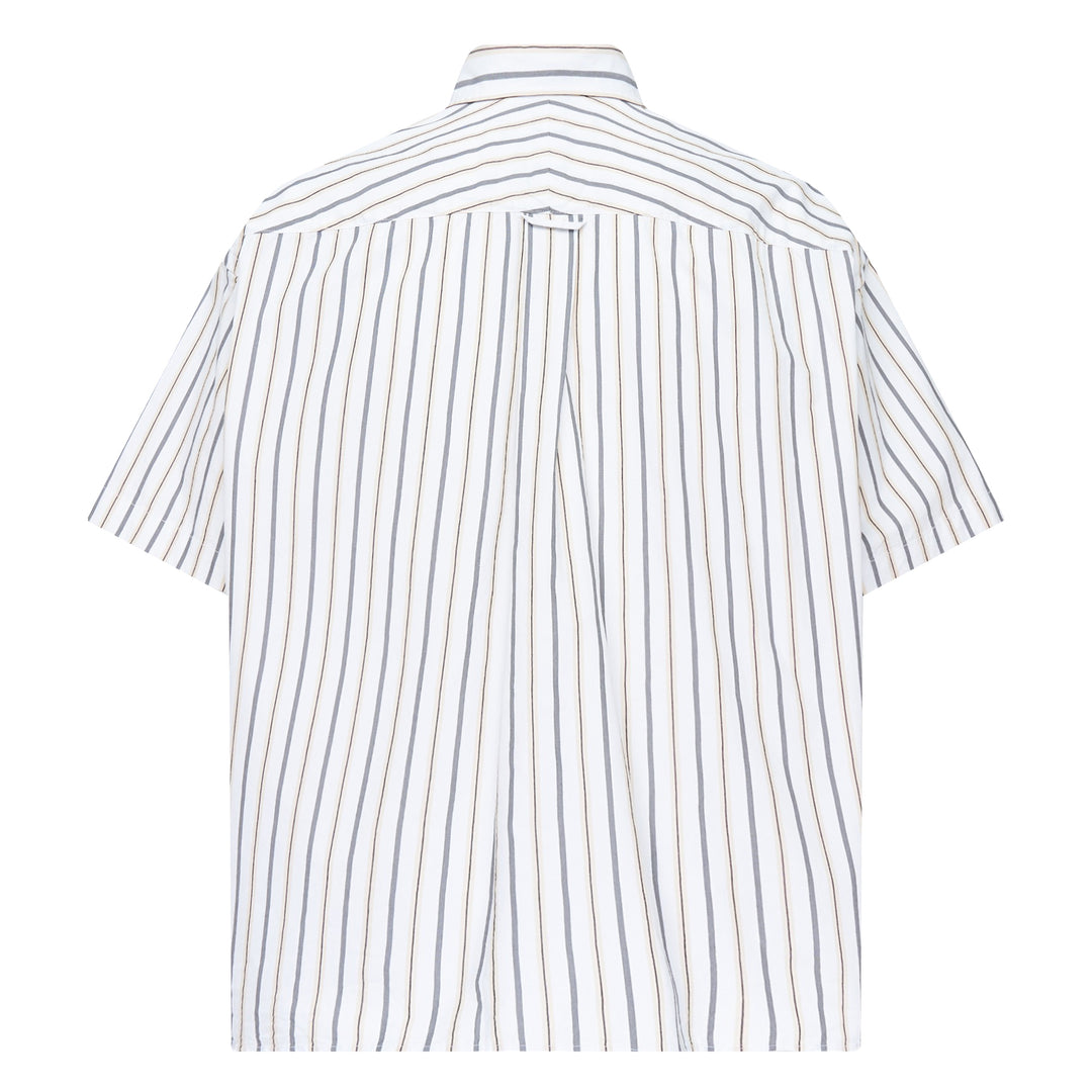 Cotton High Density Short Sleeve Stripe Shirt