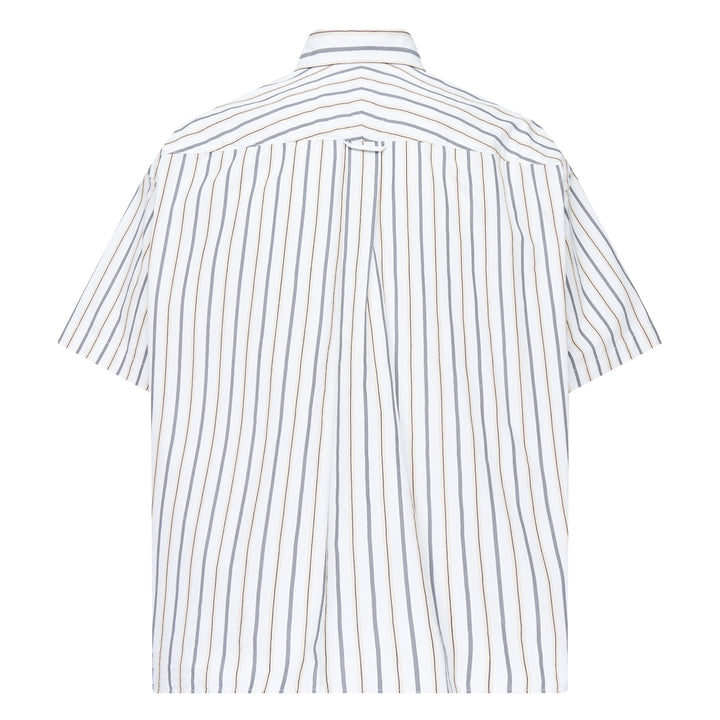 Cotton High Density Short Sleeve Stripe Shirt