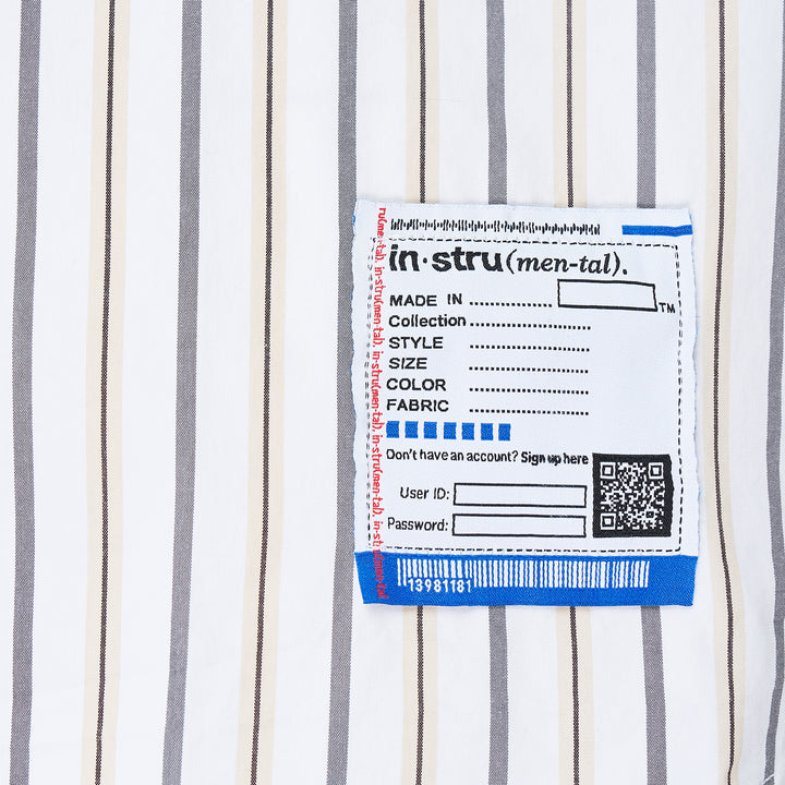 Cotton High Density Short Sleeve Stripe Shirt