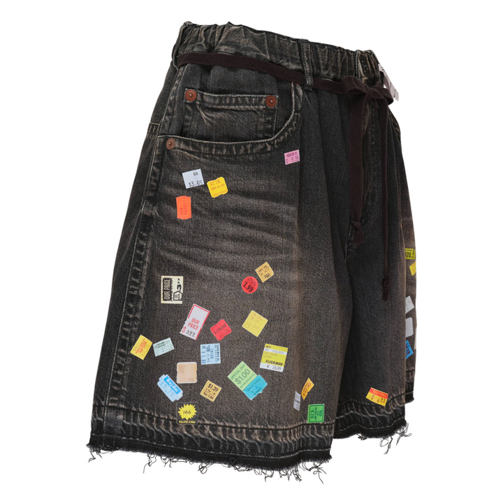 Huge Detail Denim Shorts