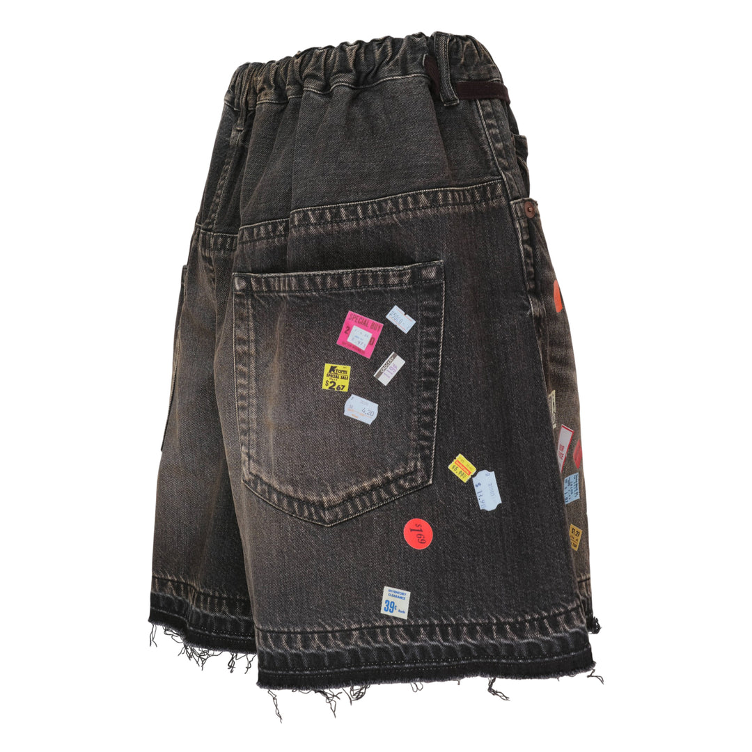 Huge Detail Denim Shorts