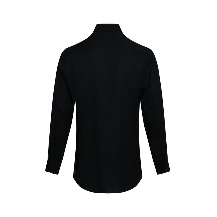Scarf Collar Long Sleeve Blouse