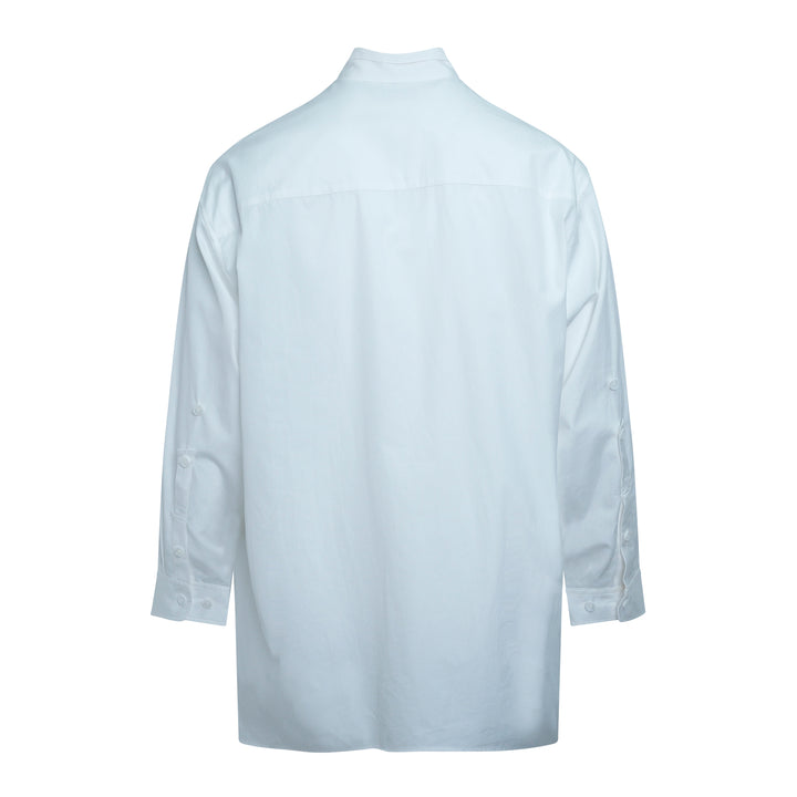 Pen Pocket Double Collar Long Sleeve Shirt