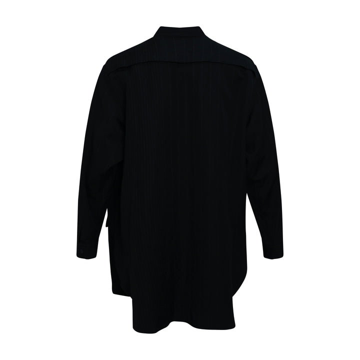 Open Collar Long Sleeve Blouse