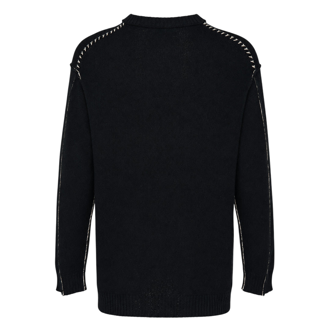 Embroidery Round Neck Sweater