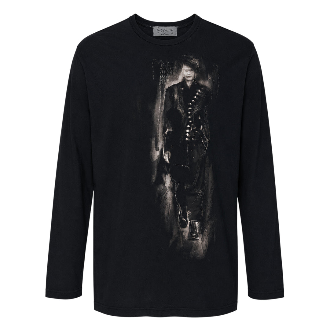 Round Neck Long Sleeve Graphic Tee