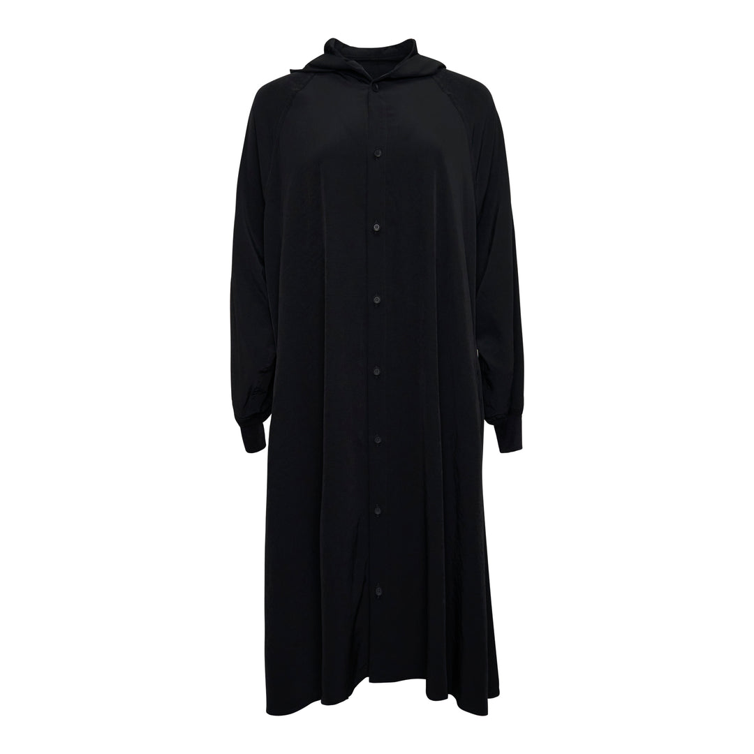 Hooded Raglan Sleeve Dress