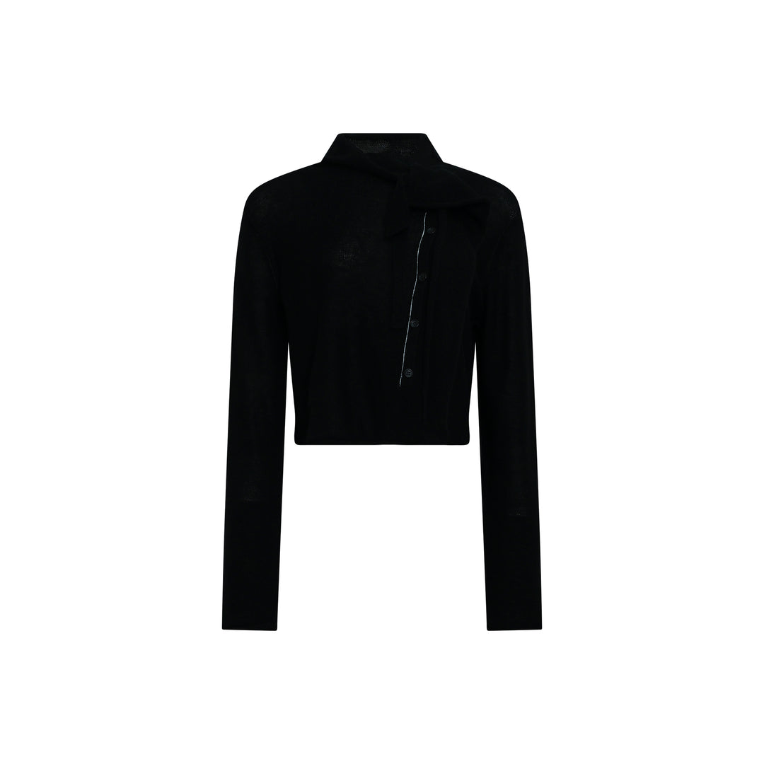 Collar Cloth Short Cardigan