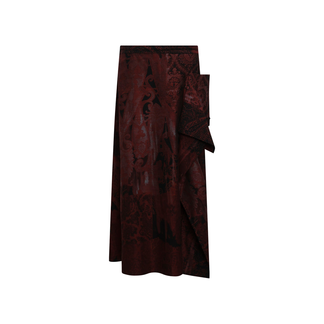 Drape Midi Skirt