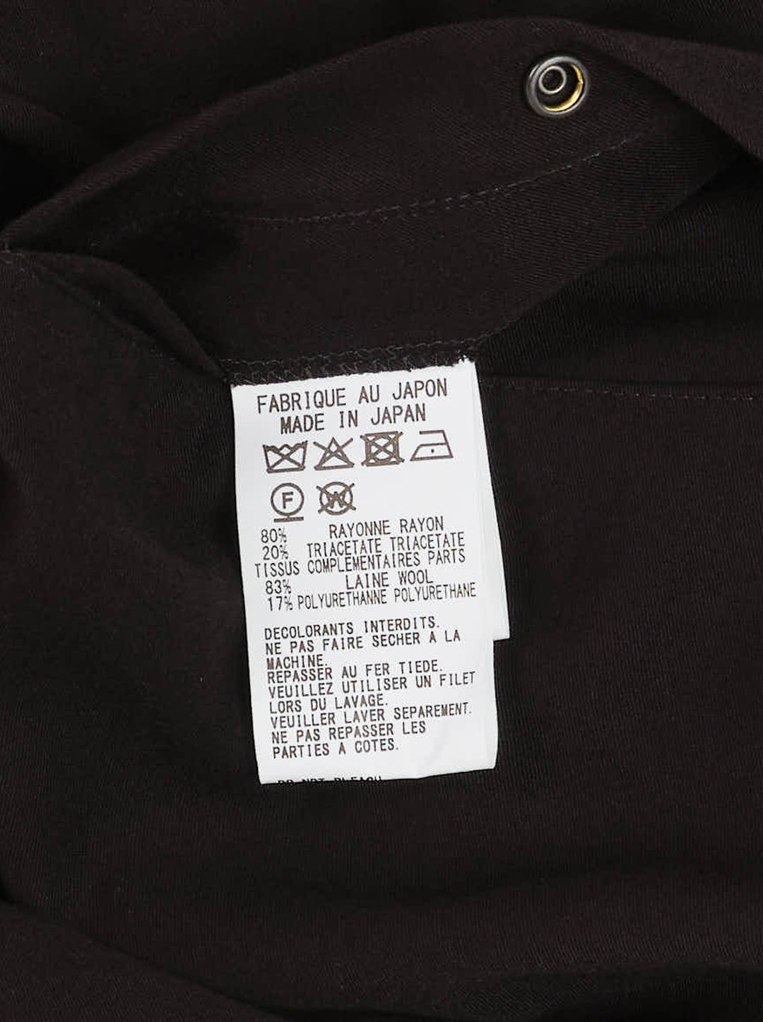 Y's black bomber blouson with ribbed collar, double-zip front, slanted pockets and sleeve zip pocket, shown from the front - view 3