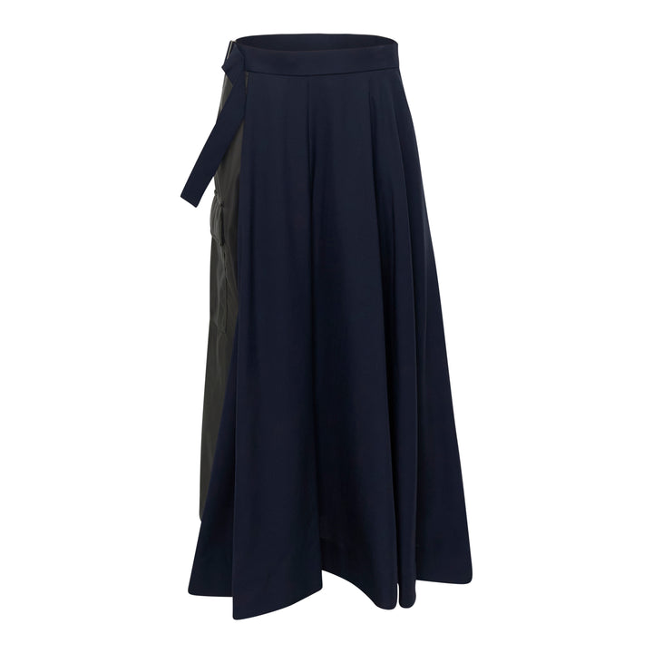 Nylon Twill Suiting Skirt
