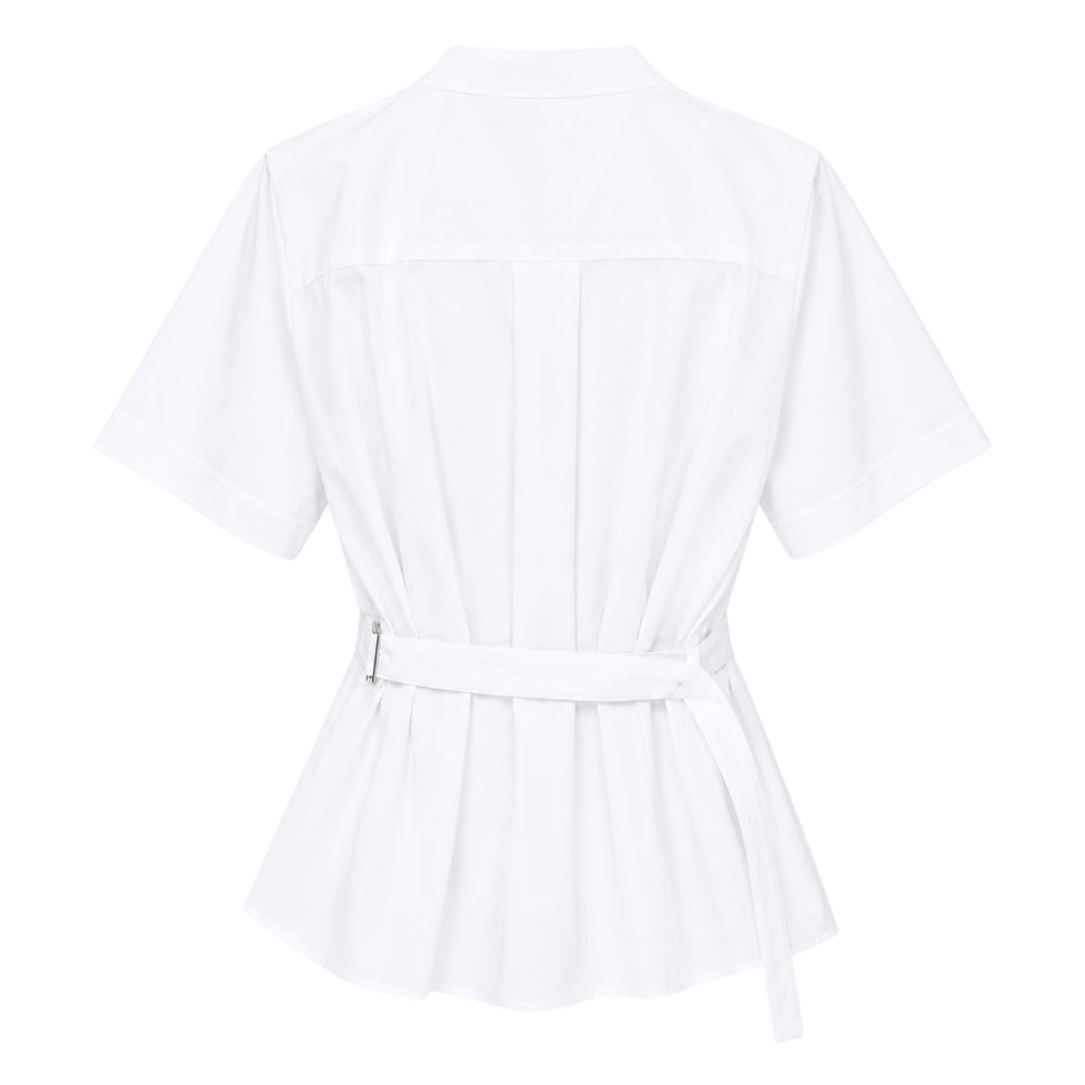 sacai Poplin Cotton Jersey T-Shirt - view 2