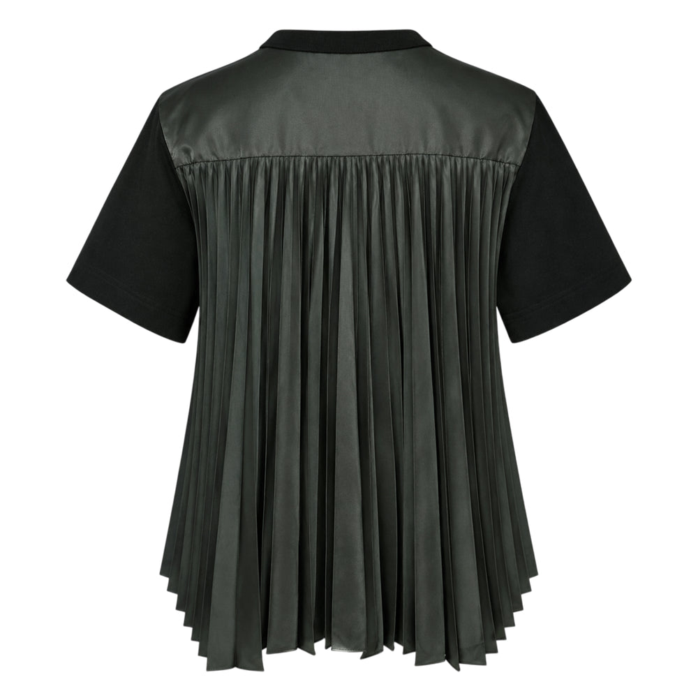 sacai Nylon Twill Cotton Jersey Tee - view 2