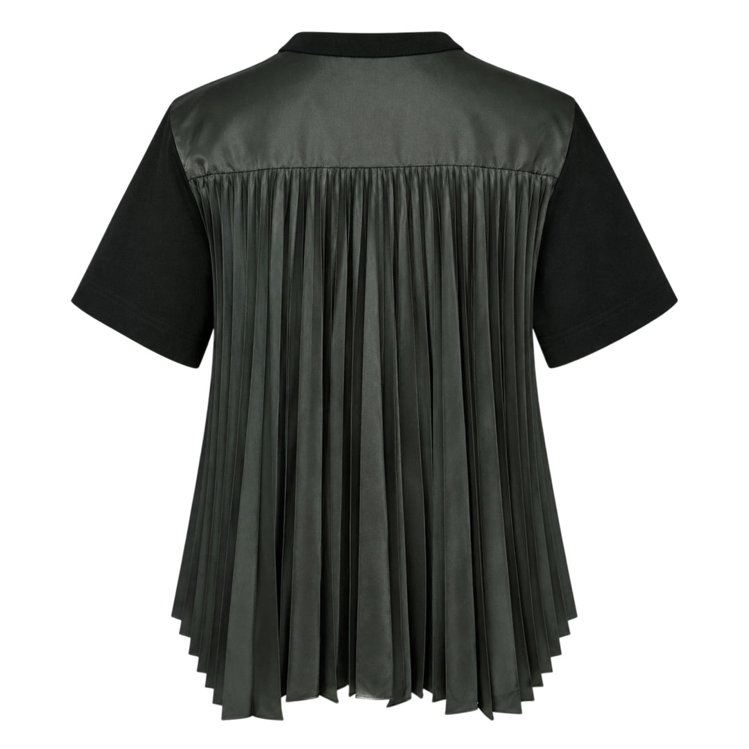 sacai Nylon Twill Cotton Jersey Tee - view 2