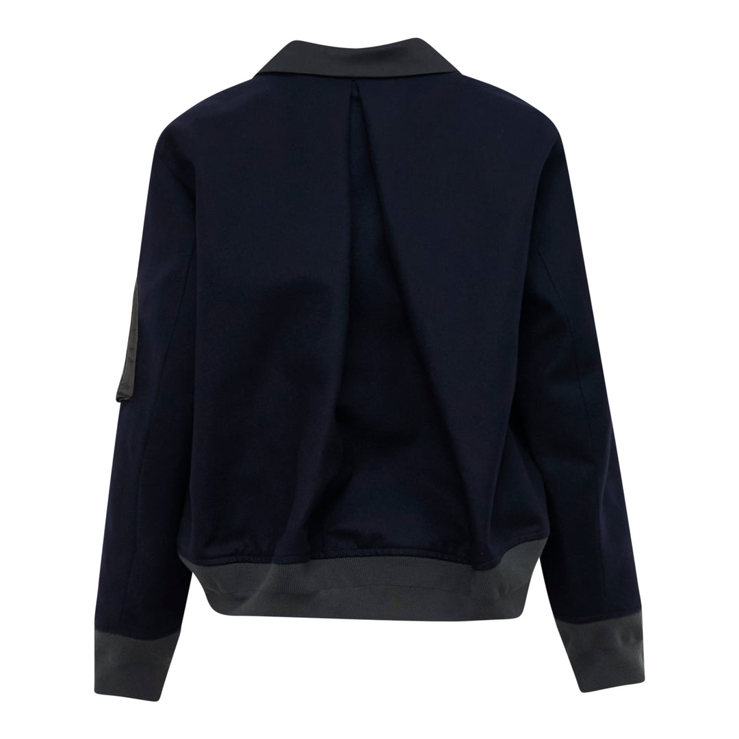 Wool Flannel Nylon Twill Jacket