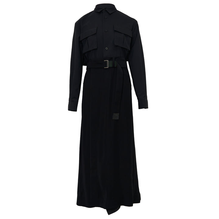 Suiting Crepe Back Satin Dress