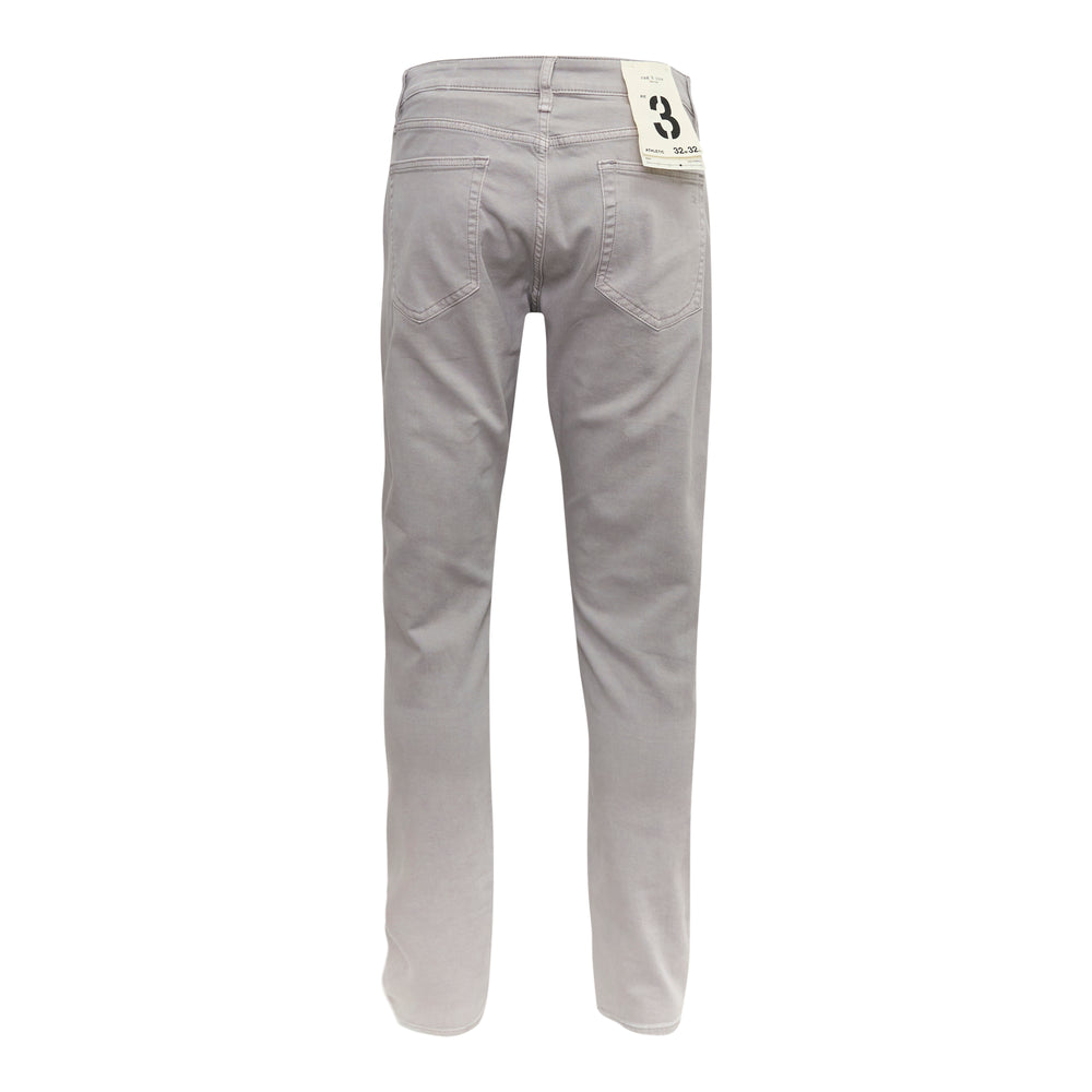 rag & bone Fit 3 Aero Stretch Jeans in light grey, slim tapered cut with five-pocket styling and zip-fly closure, front view - view 2