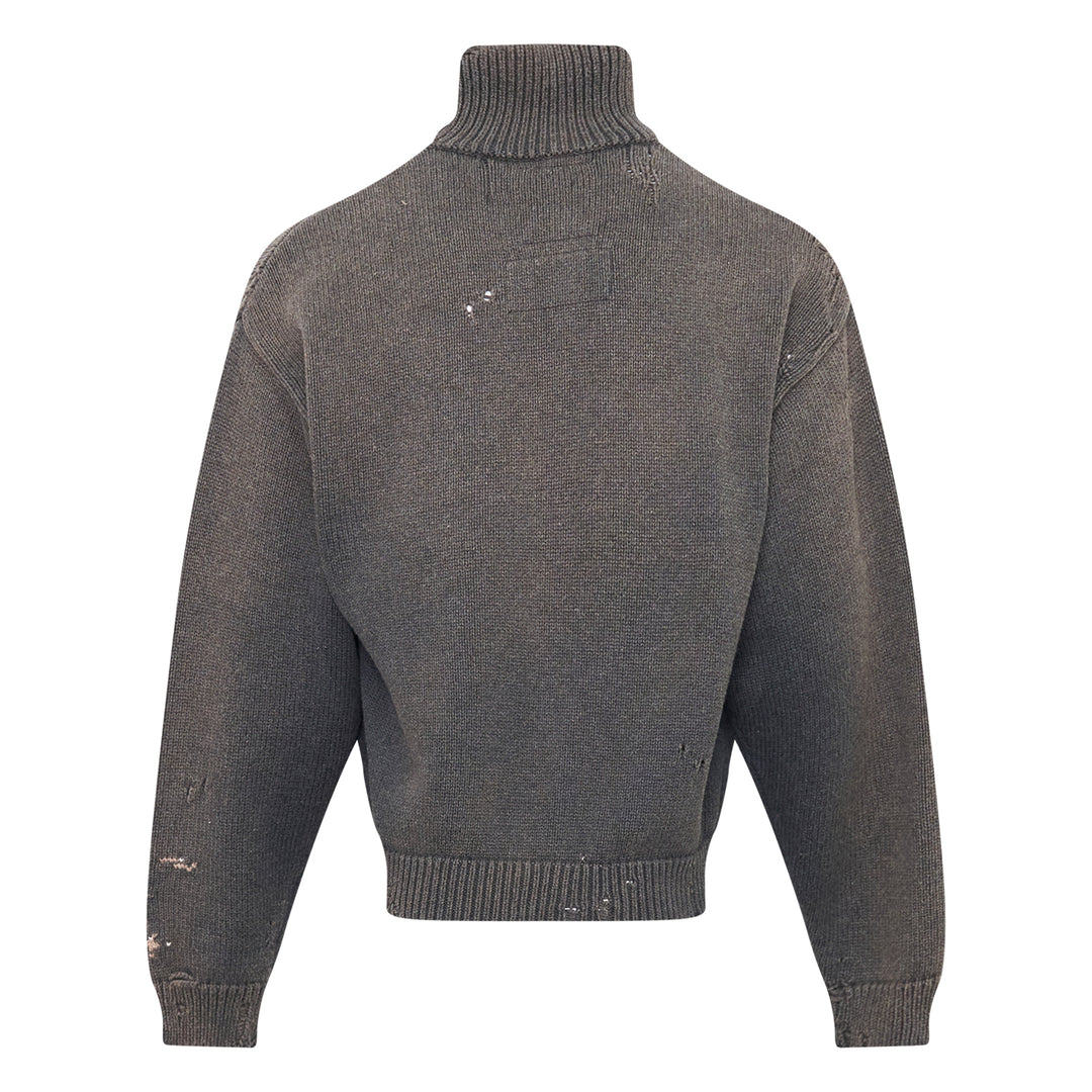 Elephant Jacquard Knit Cardigan