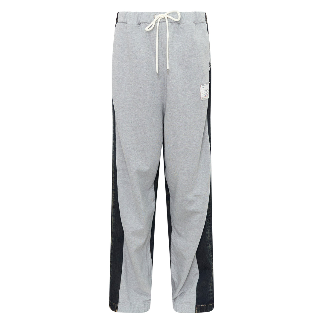 Combined Denim Sweatpants
