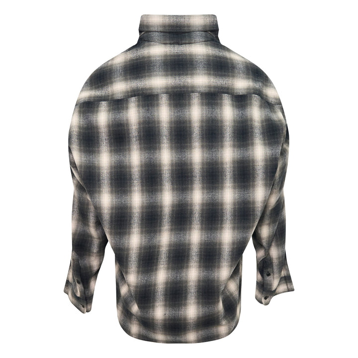 Combined Check Stripe Long Sleeve Shirt
