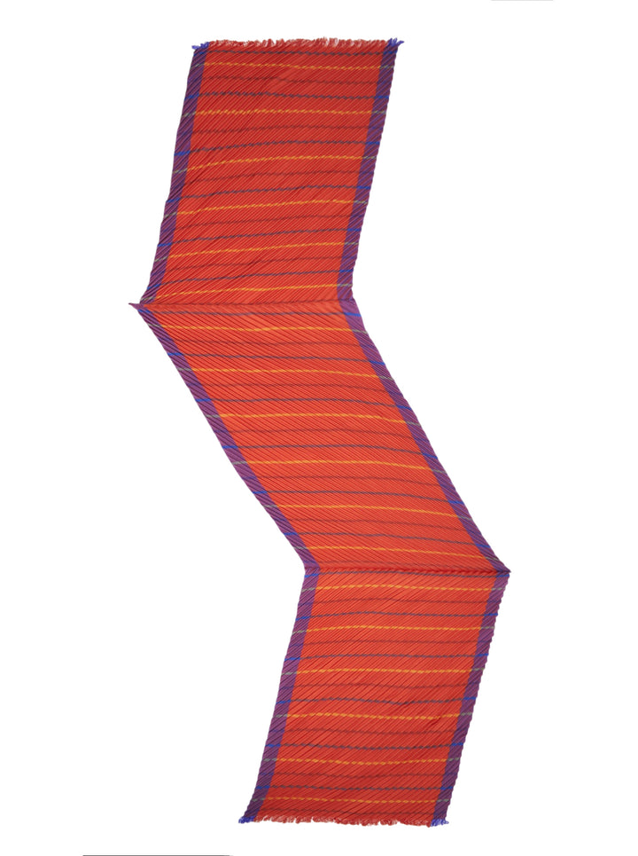 me ISSEY MIYAKE Stripe Pleats Stole