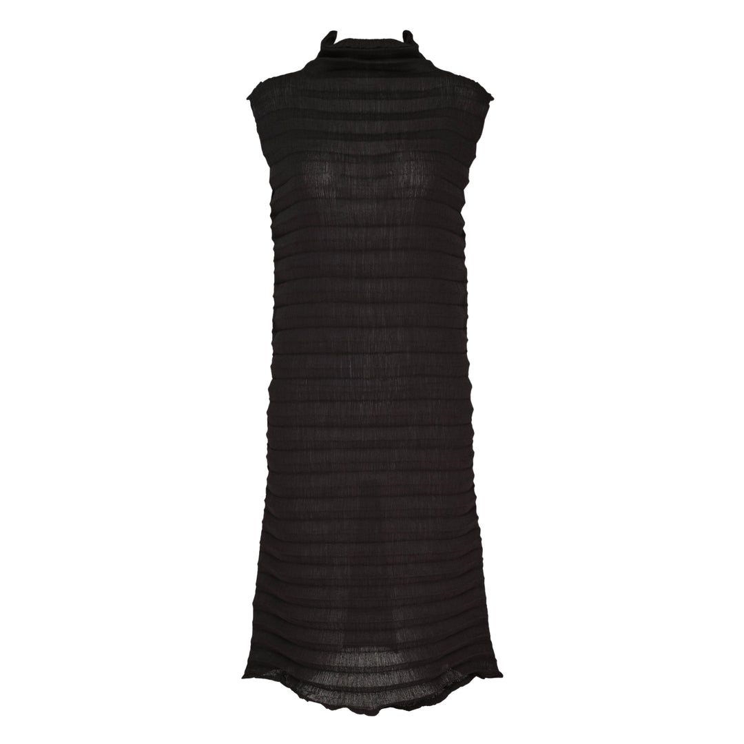 Accordion See-Through Crepe