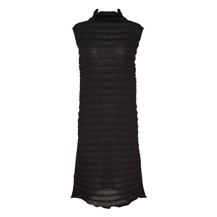 Accordion See-Through Crepe