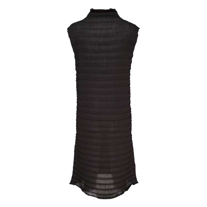 Accordion See-Through Crepe