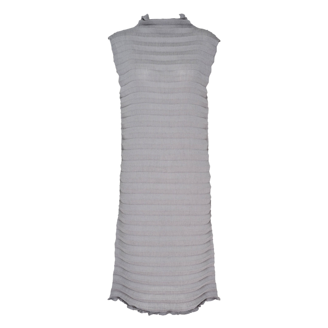 Accordion See-Through Crepe