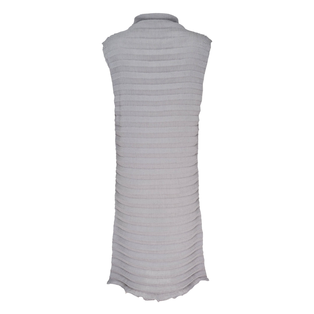 Accordion See-Through Crepe