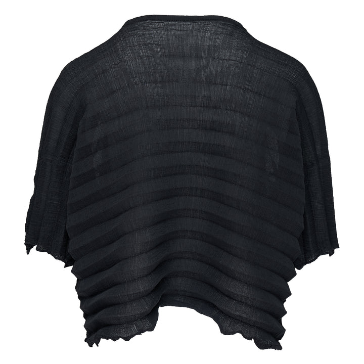 Accordion See-Through Crepe