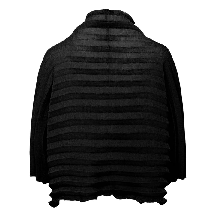 Accordion See-Through Crepe
