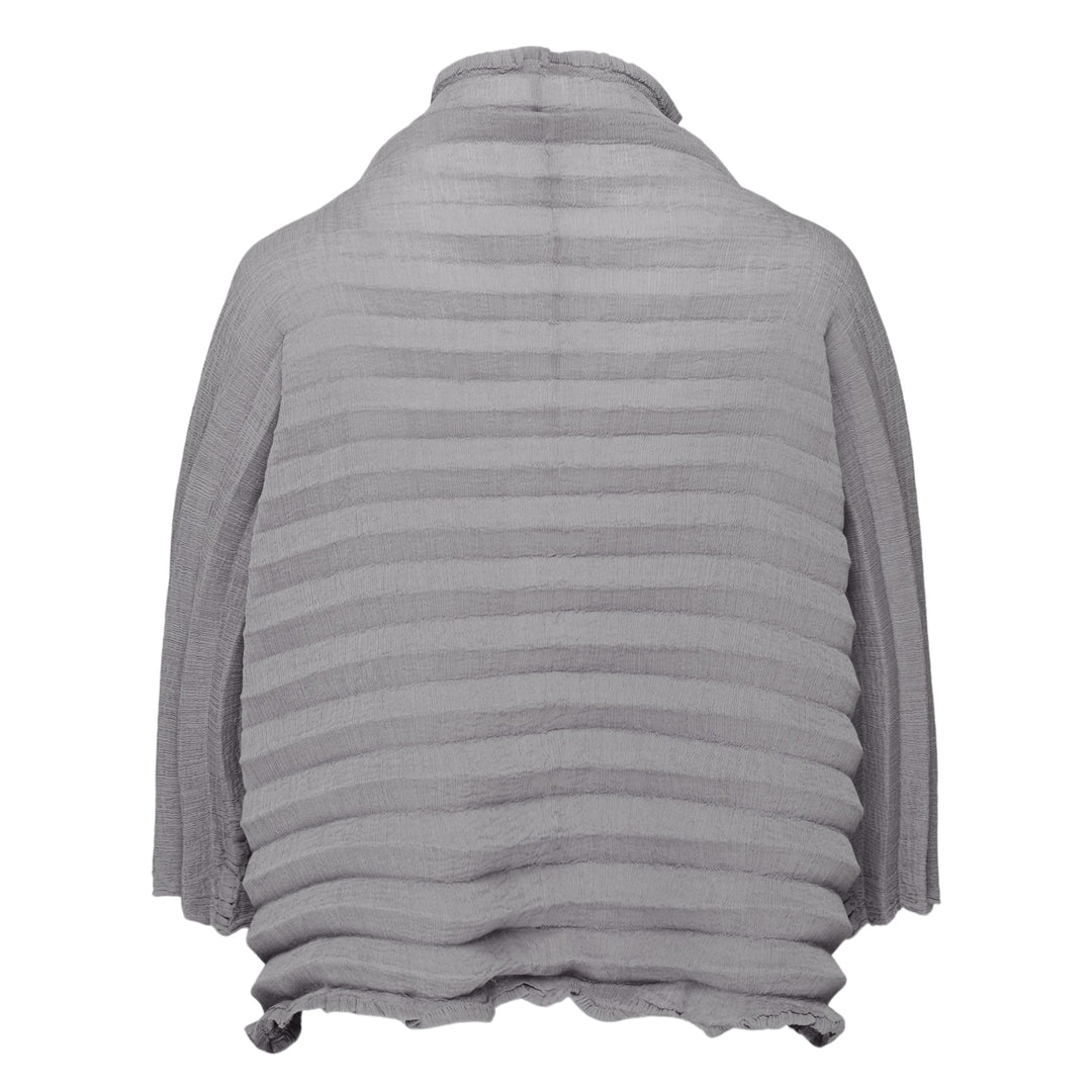 Accordion See-Through Crepe