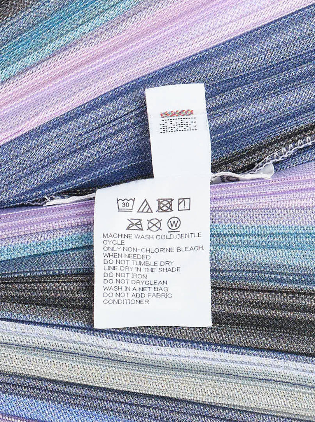 Pleats Please Issey Miyake TAPE TAPE Jacket in multicolour vertical stripe plissé fabric with notched lapel, two-button fastening, and long sleeves - view 3