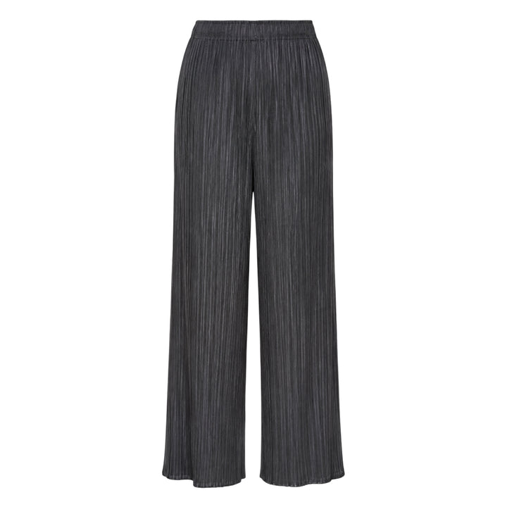 Pleats Please Issey Miyake Monthly Colors August wide-leg micro-pleated trousers in warm cream with elasticated waist
