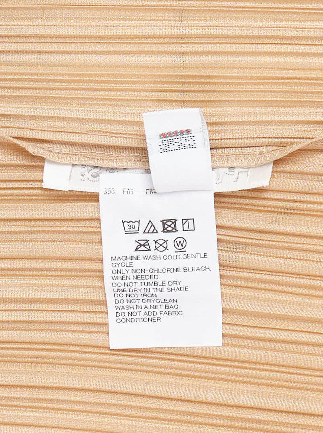 Pleats Please Issey Miyake Monthly Colors October pleated midi skirt in sand with elasticated waist - view 3